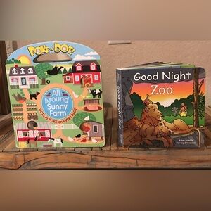Melissa & Doug Poke-a-Dot: All Around Sunny Farm & Sandiego Zoo: Good Night Zoo